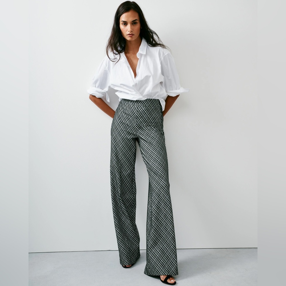 SPANX SPANXsmooth Ponte Wide Leg Pant in Jacquard, Size Large, LIKE NEW!